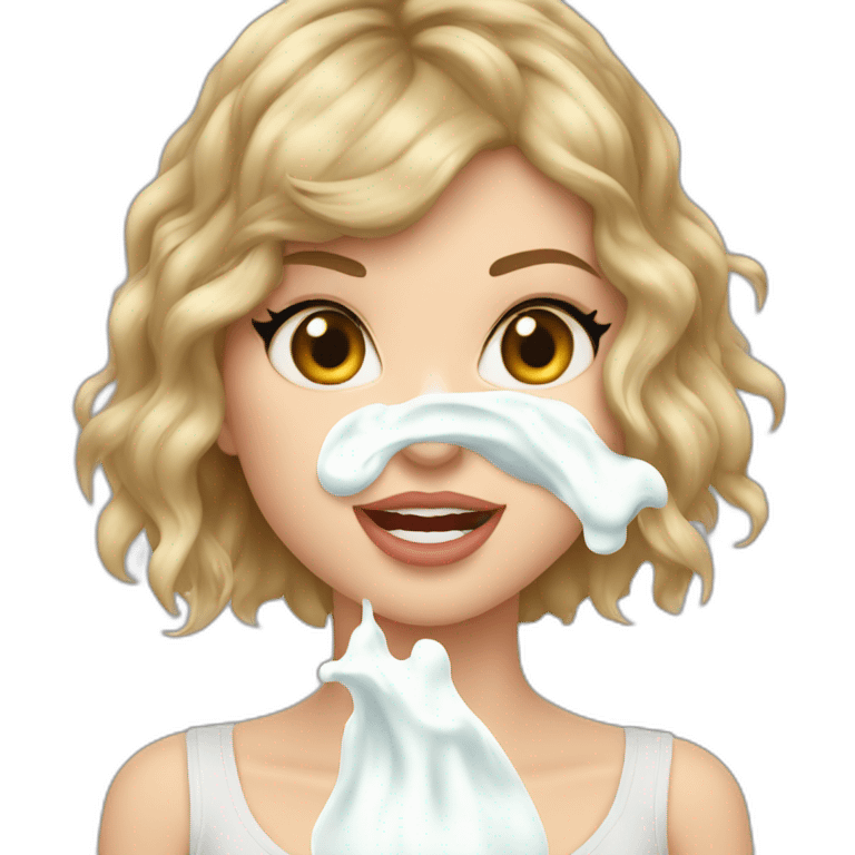 taylor-swift-milk-on-face emoji