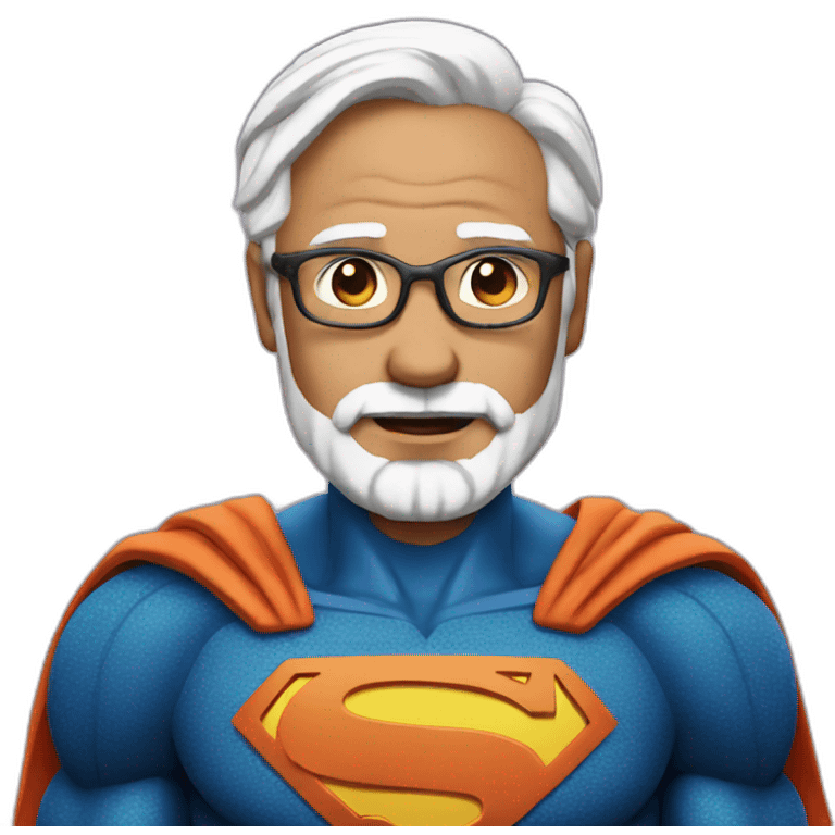 Modi super man emoji