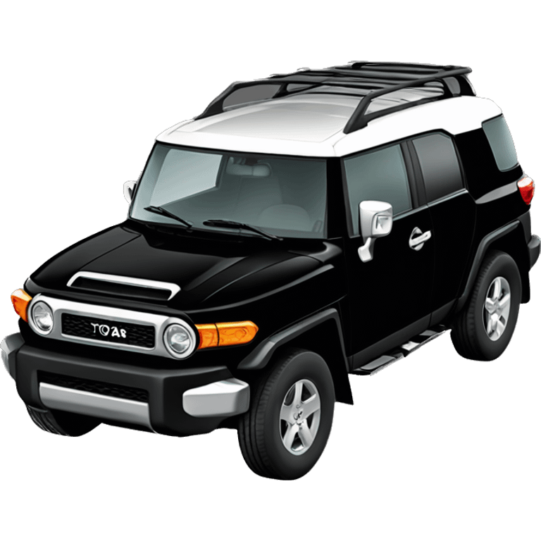 Black Toyota FJ cruiser emoji