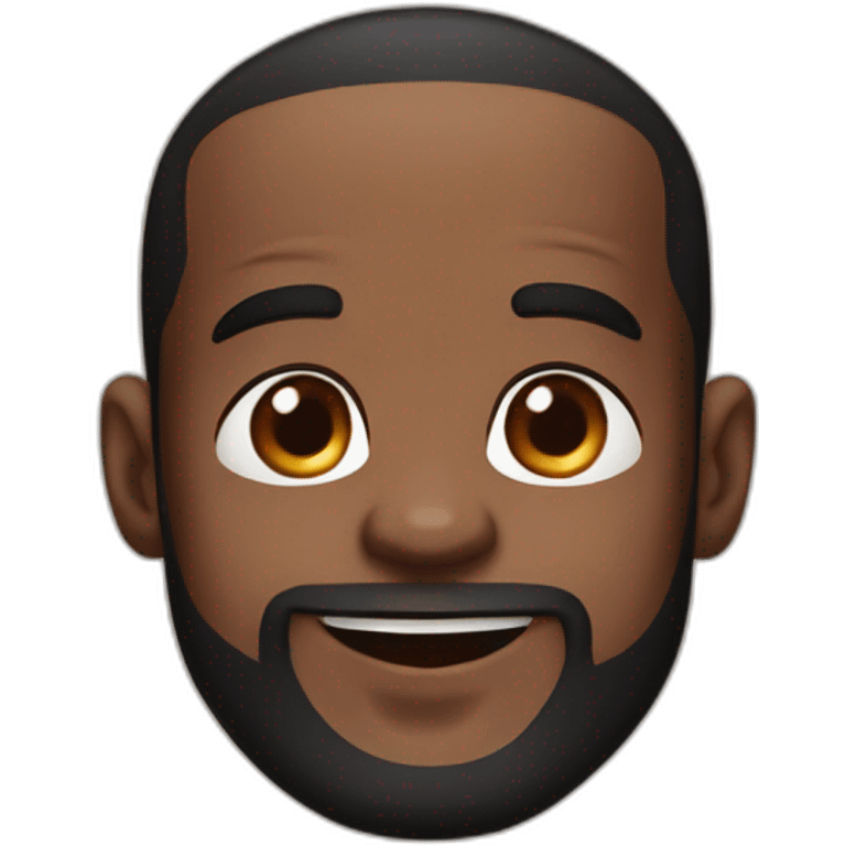 Lebron James kawaii cute face emoji