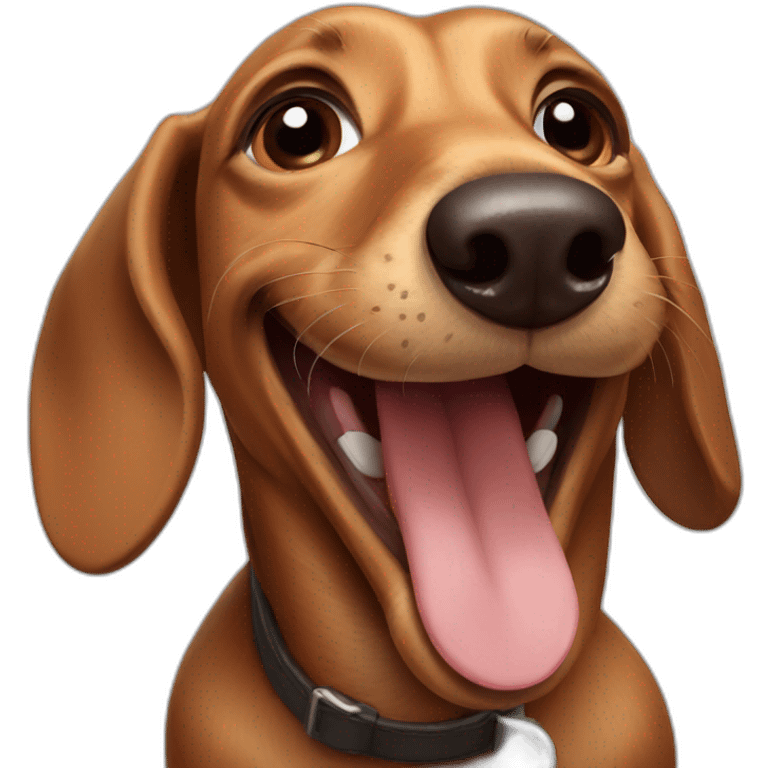 dachshund laughting emoji