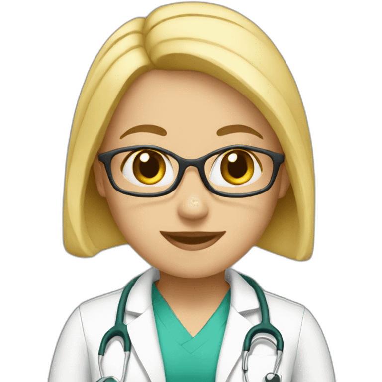 blonde pediatrician emoji