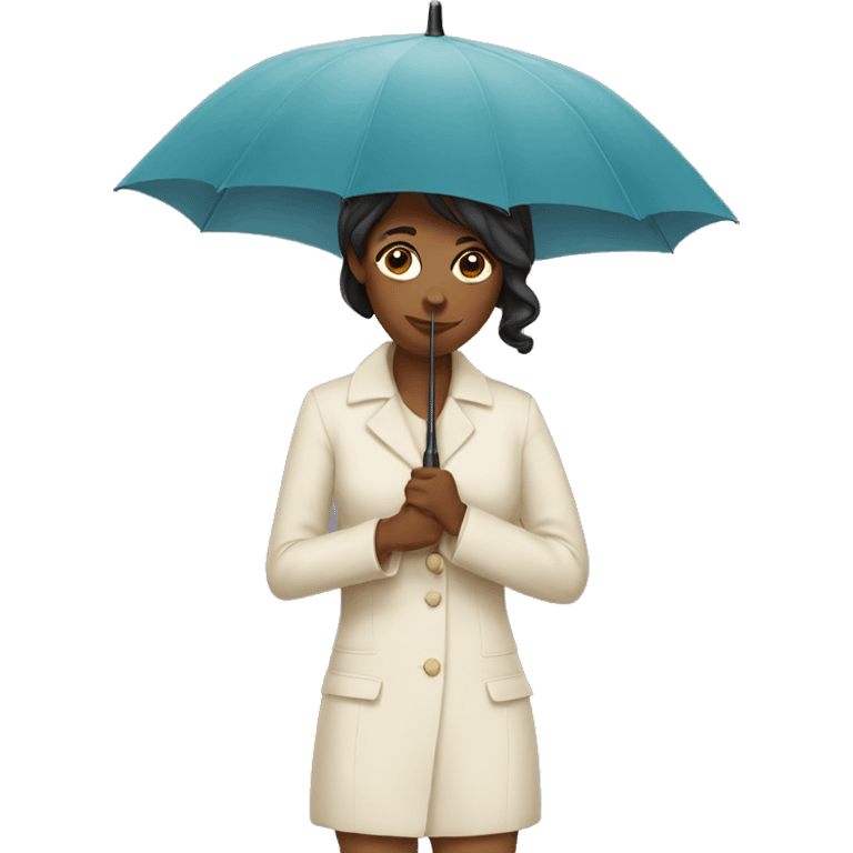 she with umbrella emoji