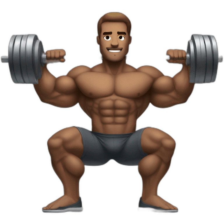 Bodybuilder leon pumping iron emoji