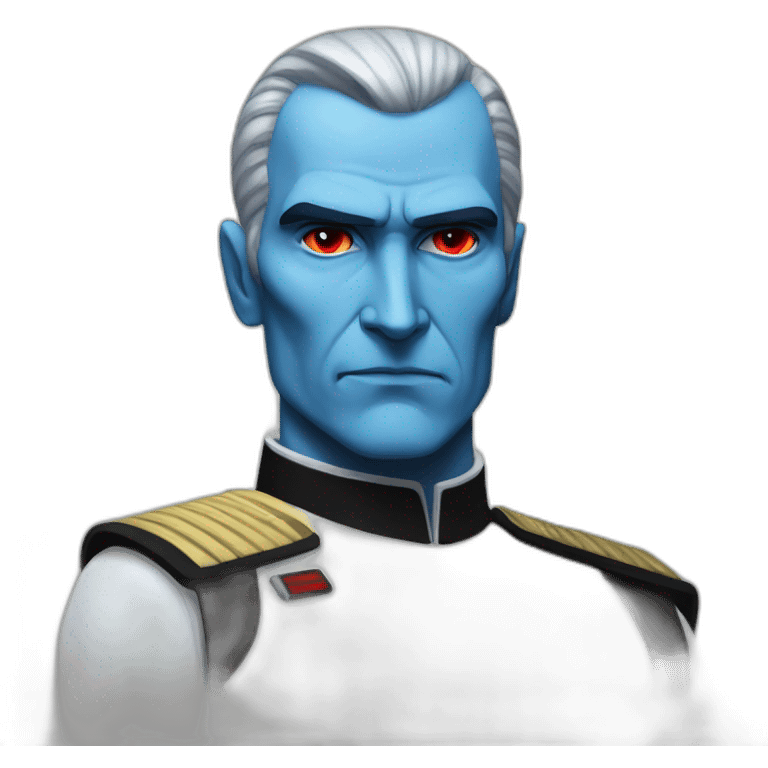 Admiral Thrawn blue eyes red emoji