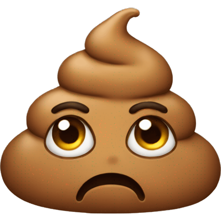 Sad poop emoji emoji