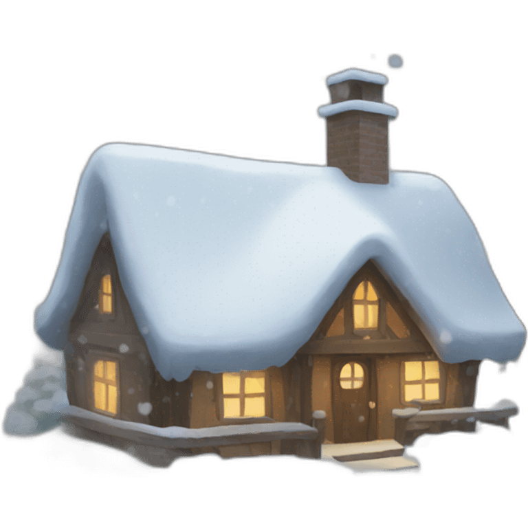 A village snow christmas  emoji