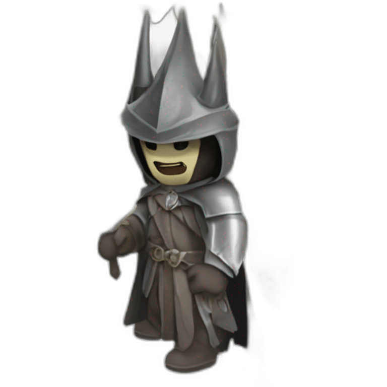 man in witch king's of angmar mask emoji