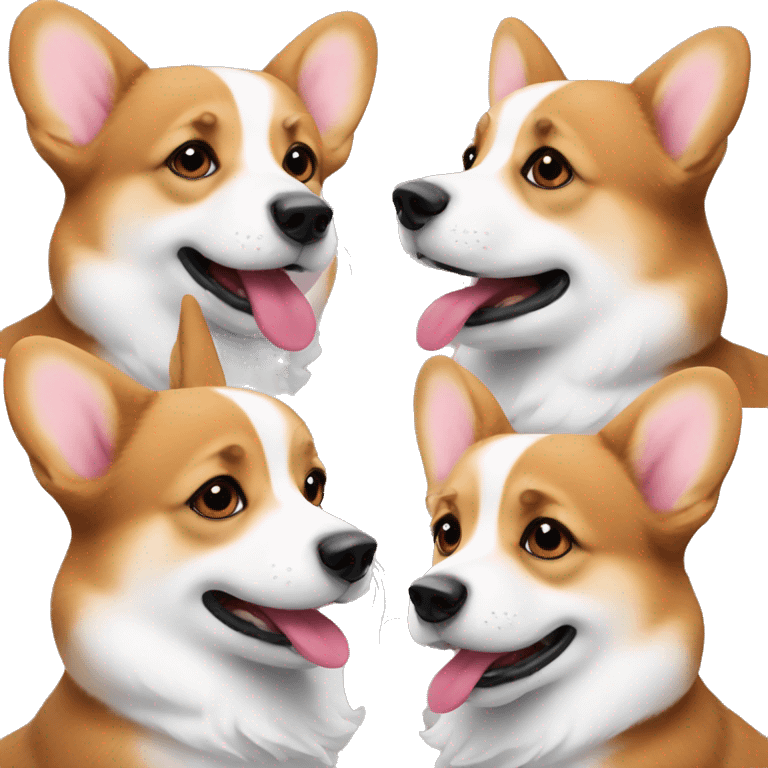 Corgi sending kiss emoji