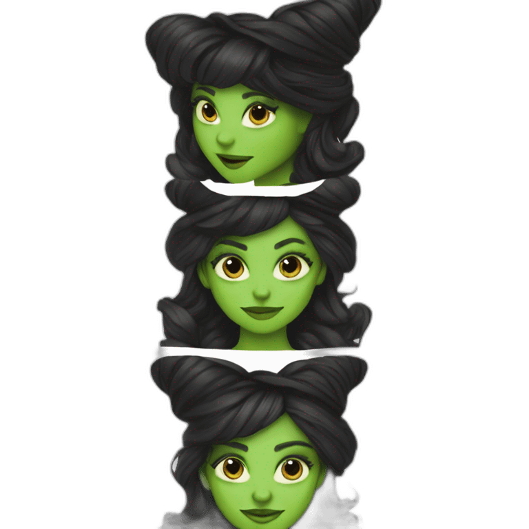 Elphaba wicked cynthia erivo black hair emoji