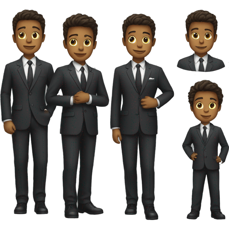 two boys in suits one older and one younger emoji