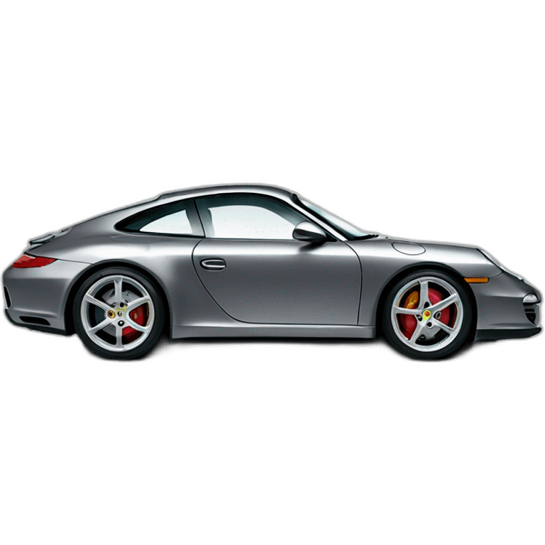 grey Porsche 911 997 emoji