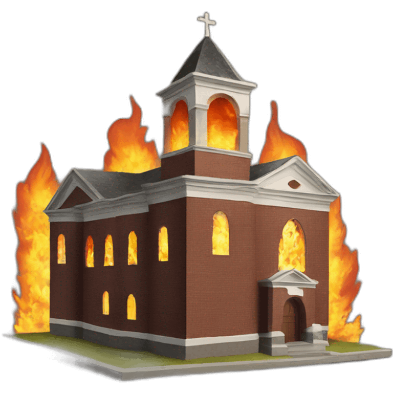 Historical Church On Fire emoji