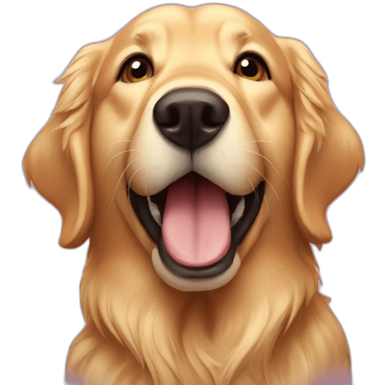 Golden Retriever Birthday  emoji