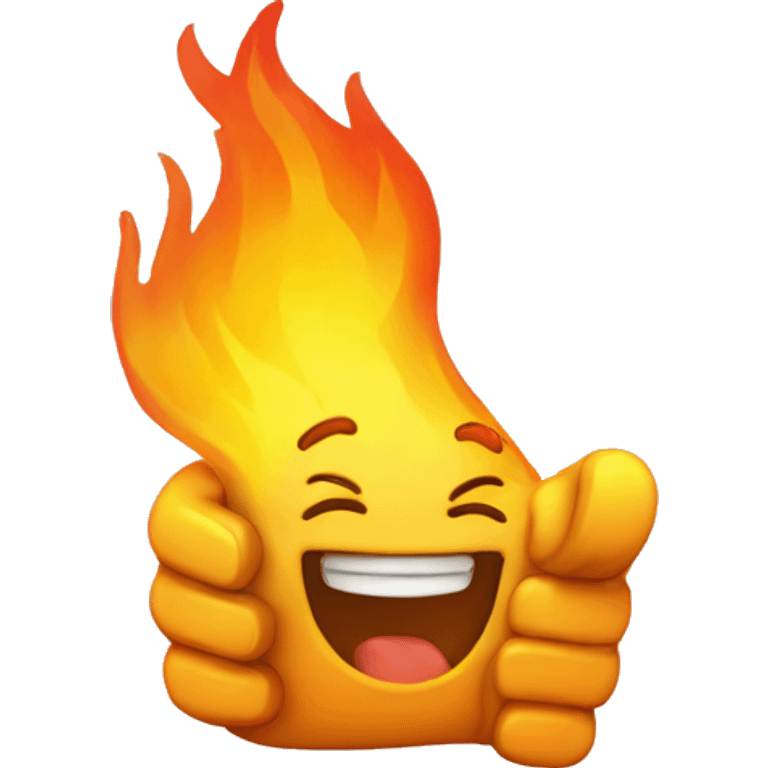 thumbs up on fire  emoji