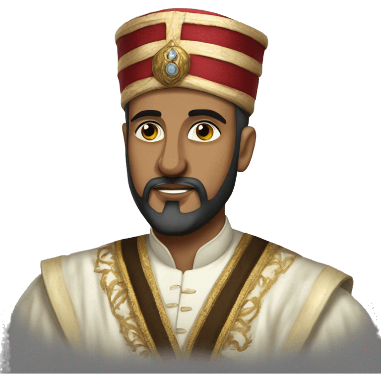 Suleiman the Magnificent in Ottoman clothing emoji