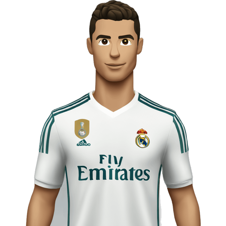 cristiano ronaldo con la camisa del real madrid emoji