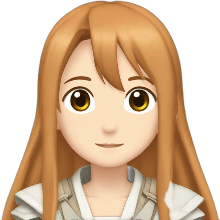 Asuna from sword art online avec uniquement des vêtement qui recouvre le ventre emoji