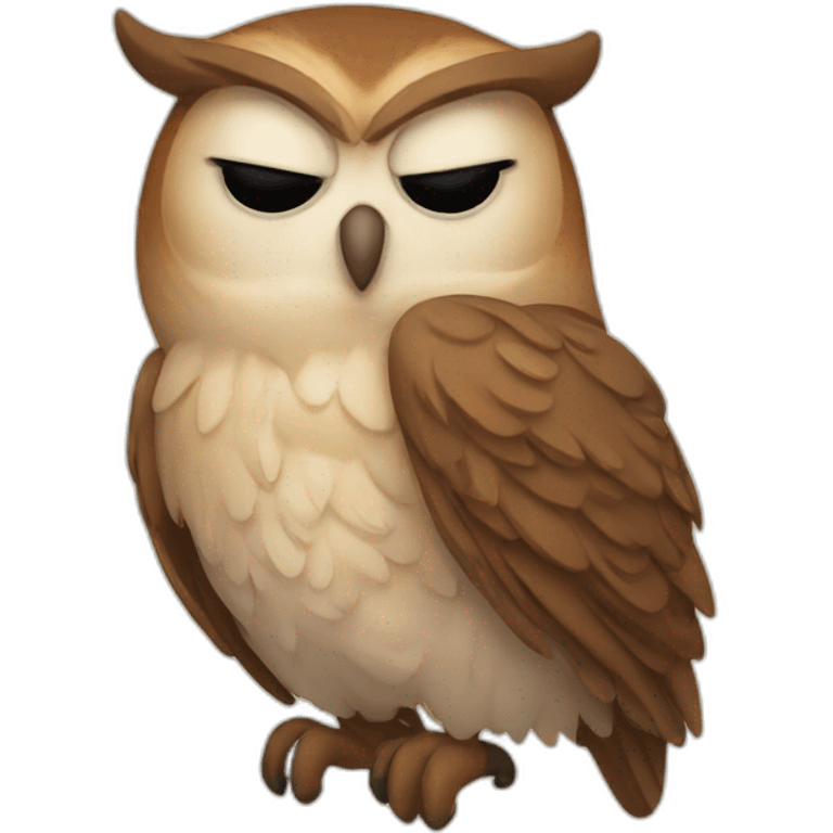 sleeping owl emoji