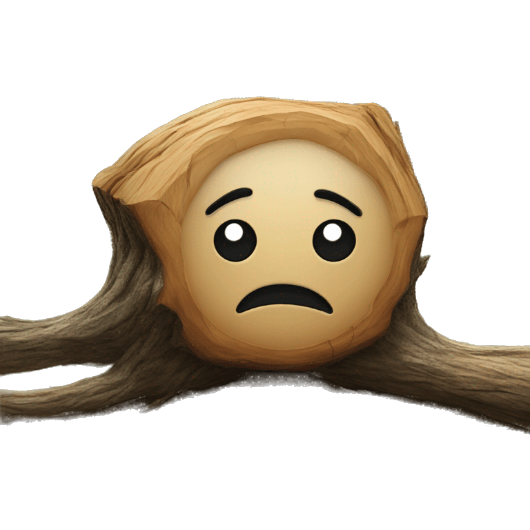 Lump on a log emoji