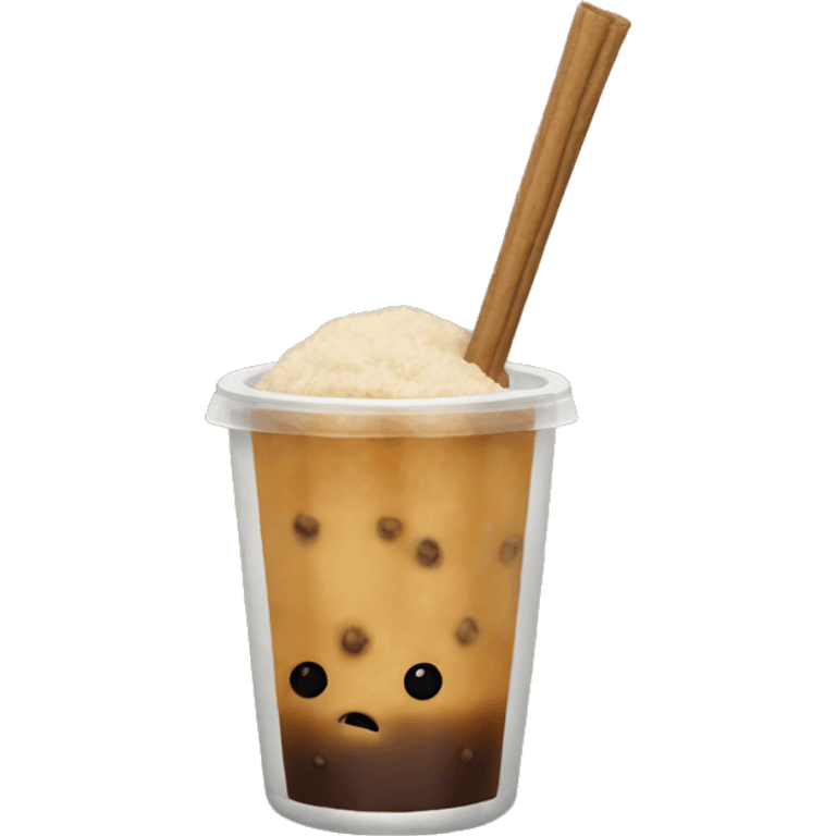 Brown sugar boba emoji