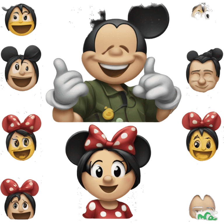 Mickey and Minnie Mouse  emoji