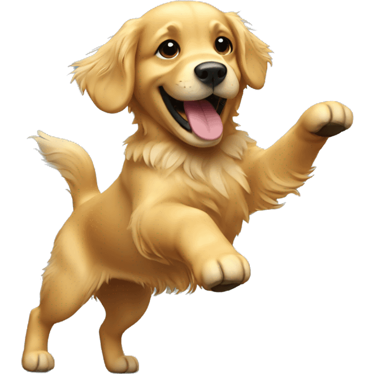 Dancing Golden Retriever  emoji