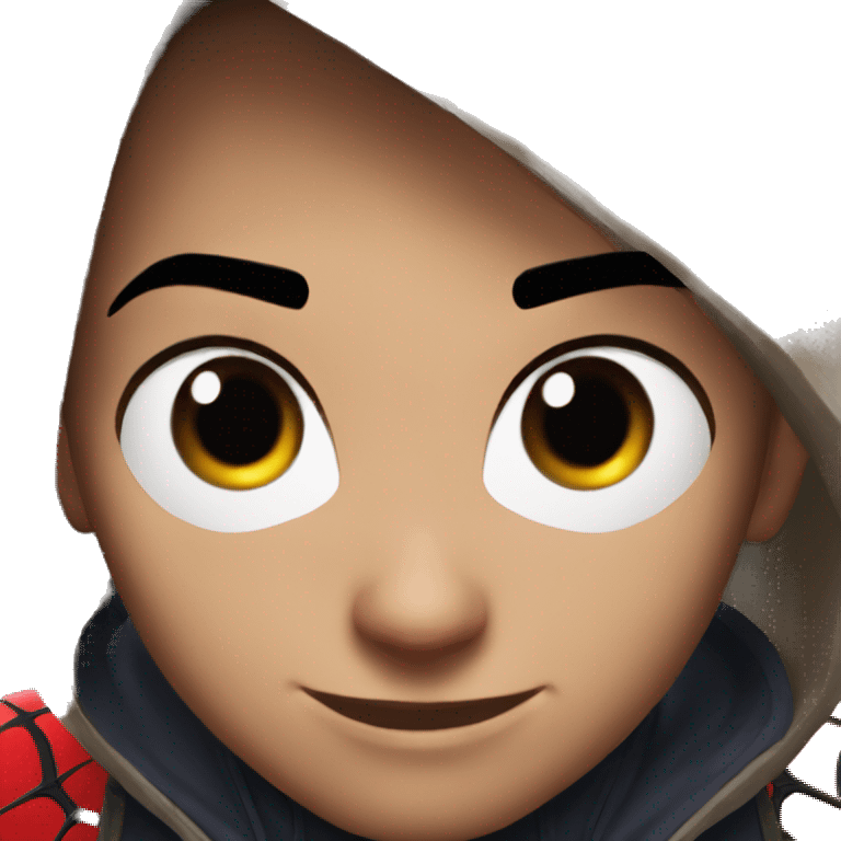  head of Spider-Man Miles Morales emoji