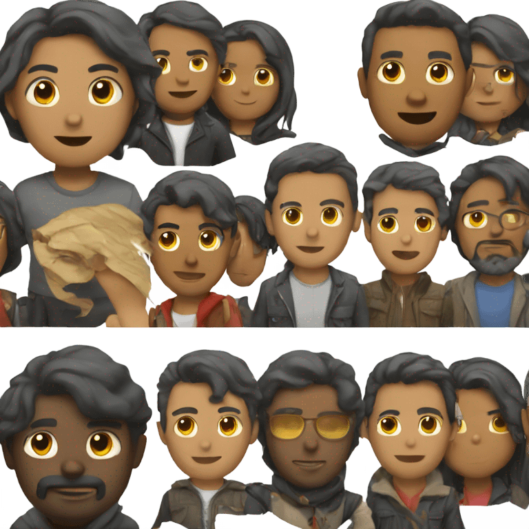 Persona señalando emoji