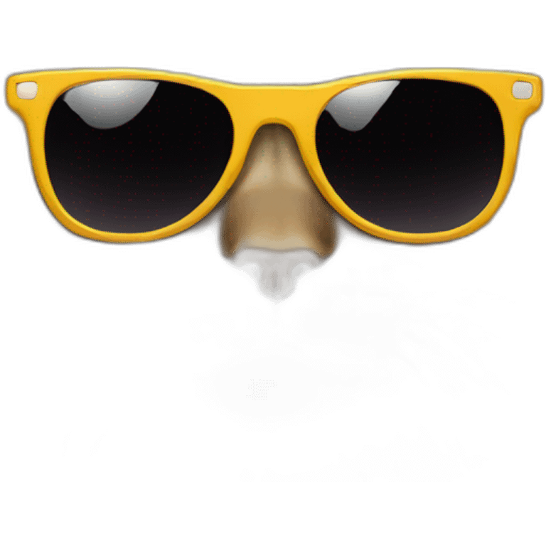 Tabby maine coon with sunglasses emoji