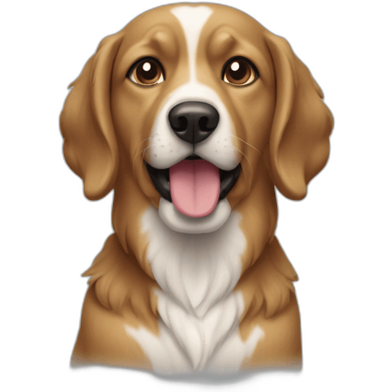 Chien sur chien emoji