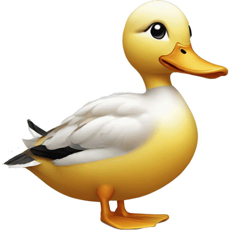 duck with pen emoji