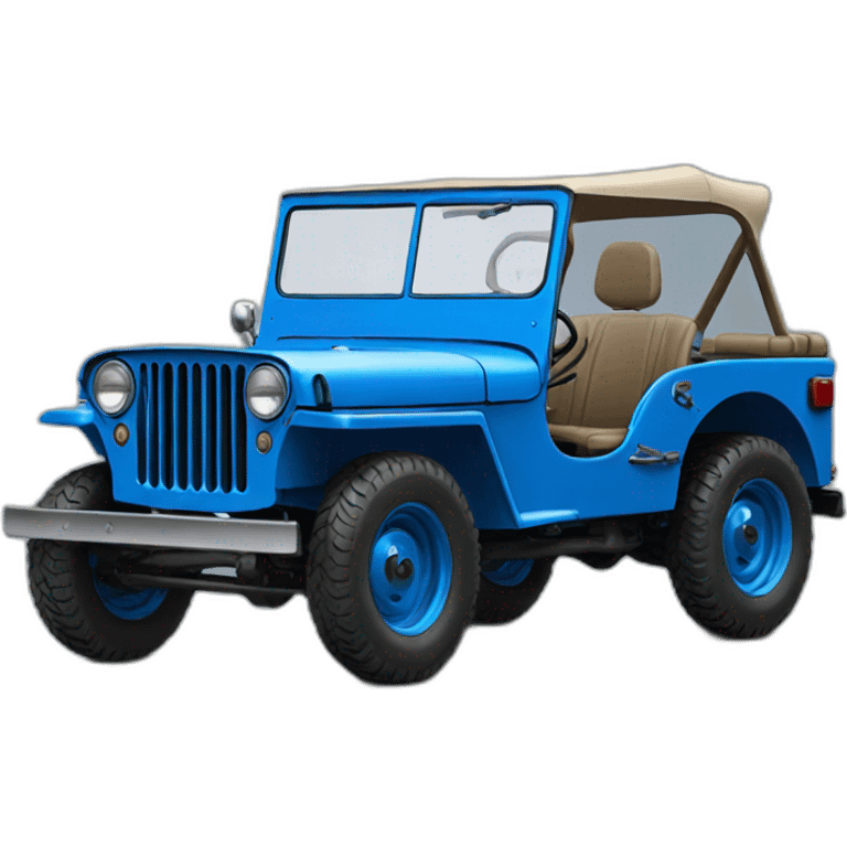 JEEP WILLYS BLUE emoji