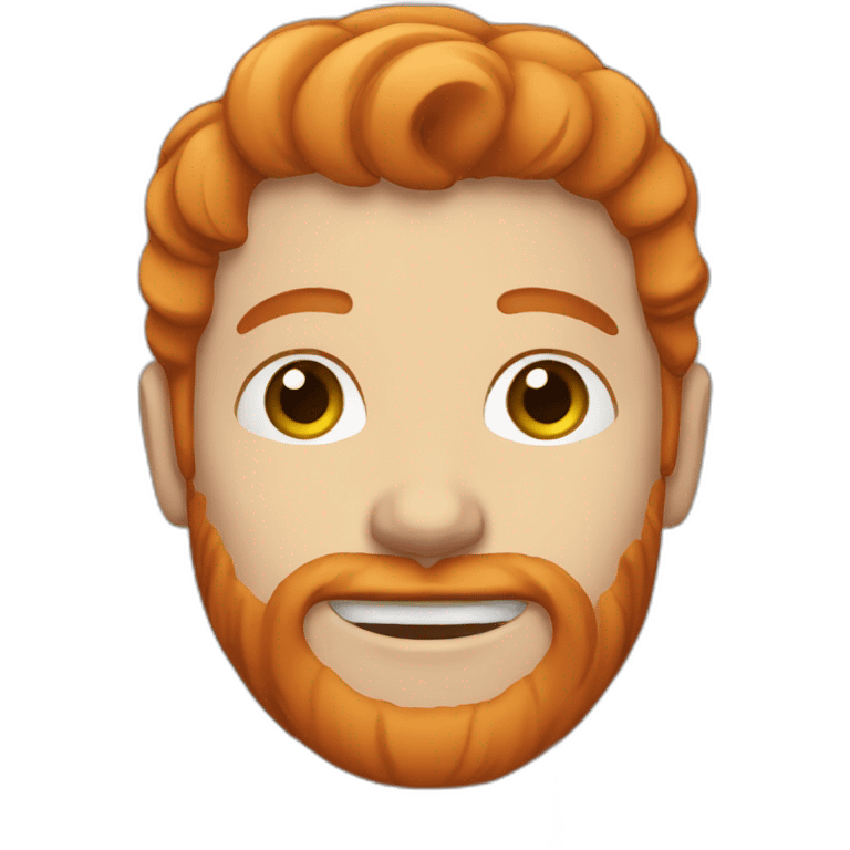 Ginger haired man with grey eyes  emoji