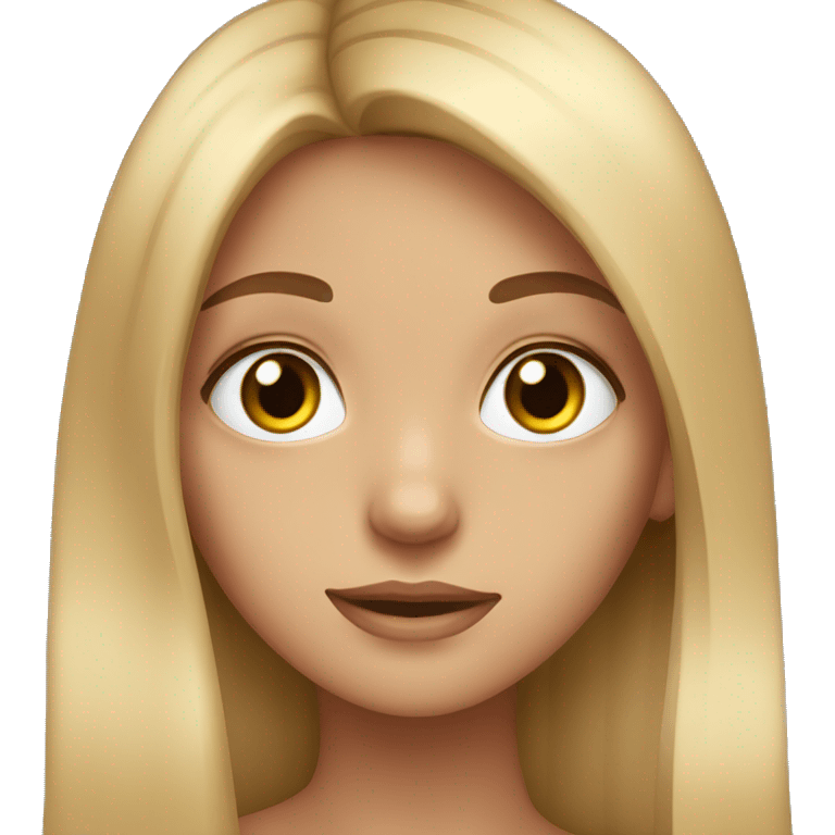 girl with long hair hazel eyes and long eye lashes  emoji