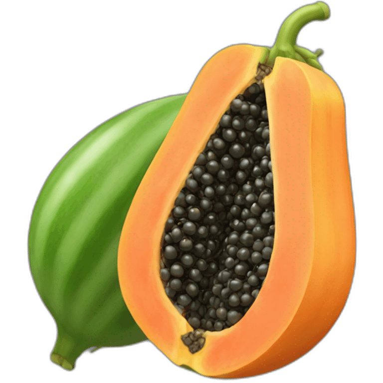 papaya fruit emoji