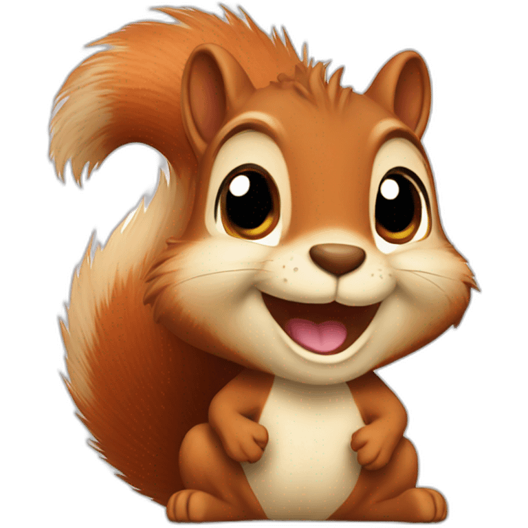 the squirrel is smiling emoji