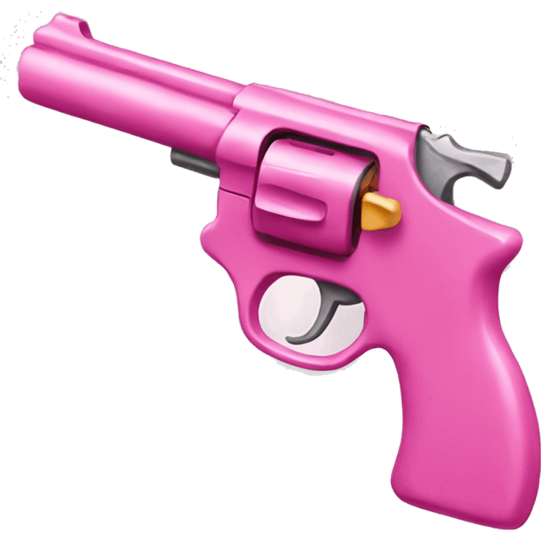 A pink gun with a bow  emoji