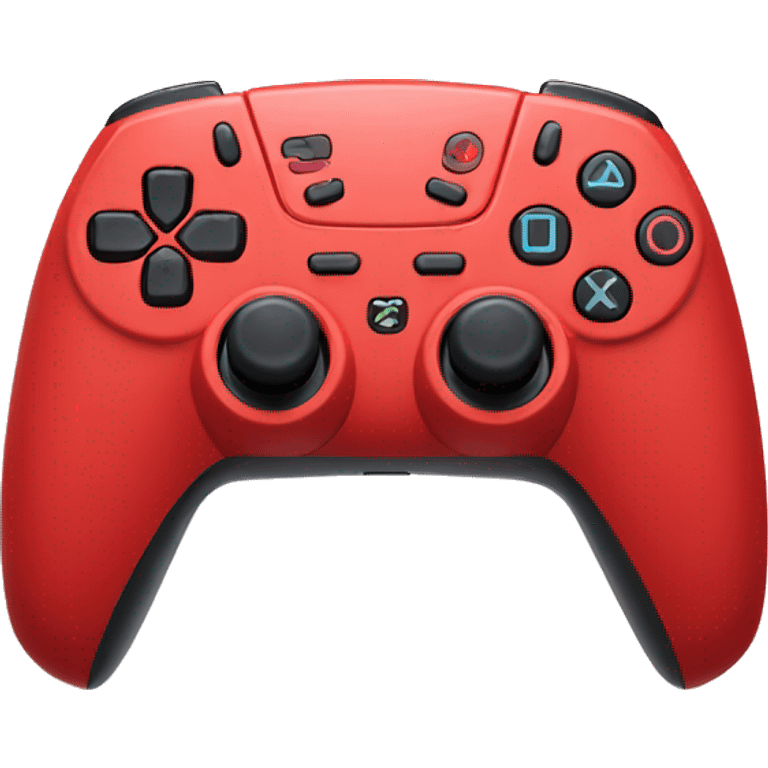 red ps5 controller  emoji