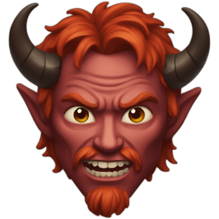 red headed demon emoji