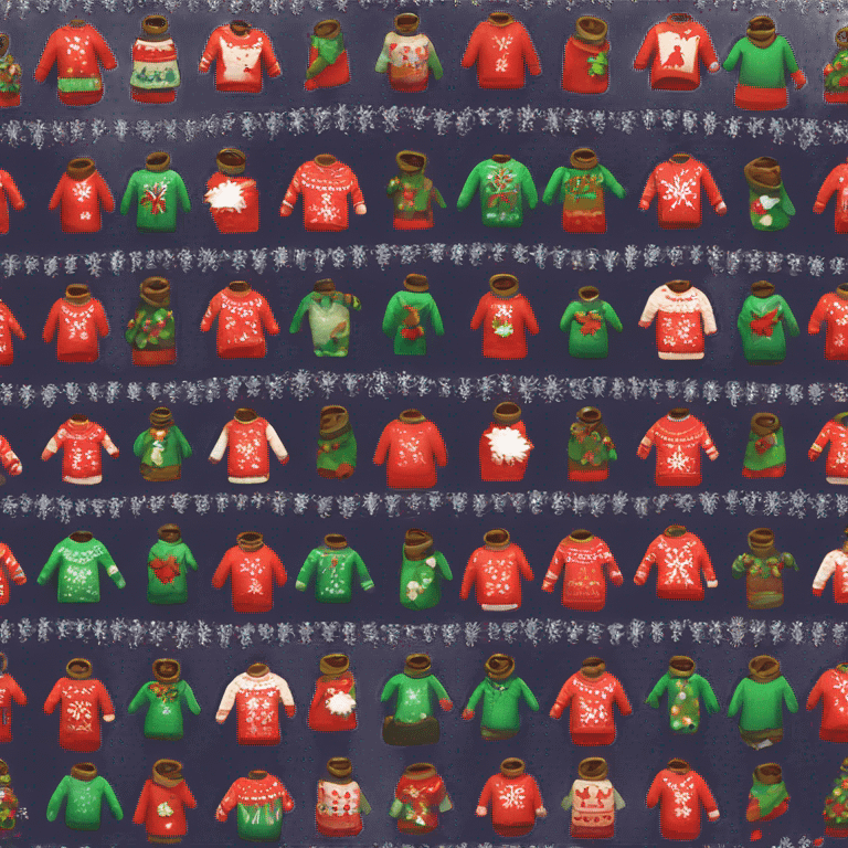 Christmas sweater emoji