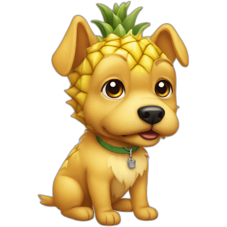 Ananas chien emoji