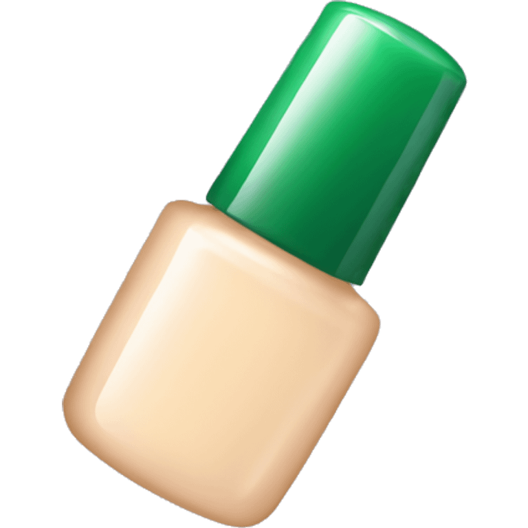 Green nail polish bottle emoji