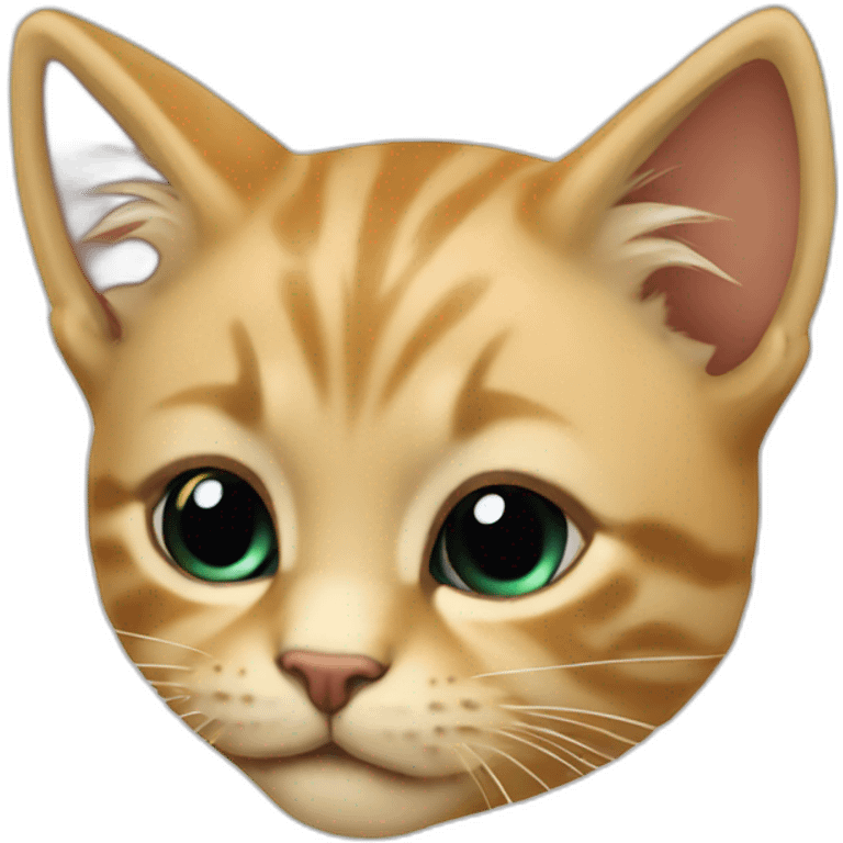 Chaton qui voit de l'alcool emoji