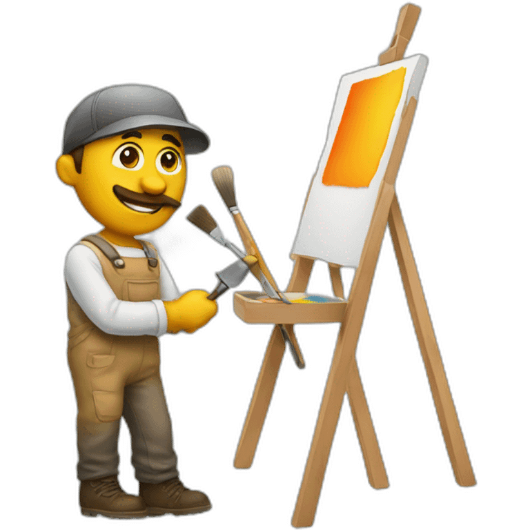 PAINTER WAITH SHADES  emoji