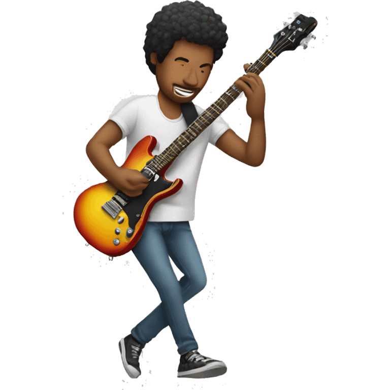 man playing electric guitar  emoji