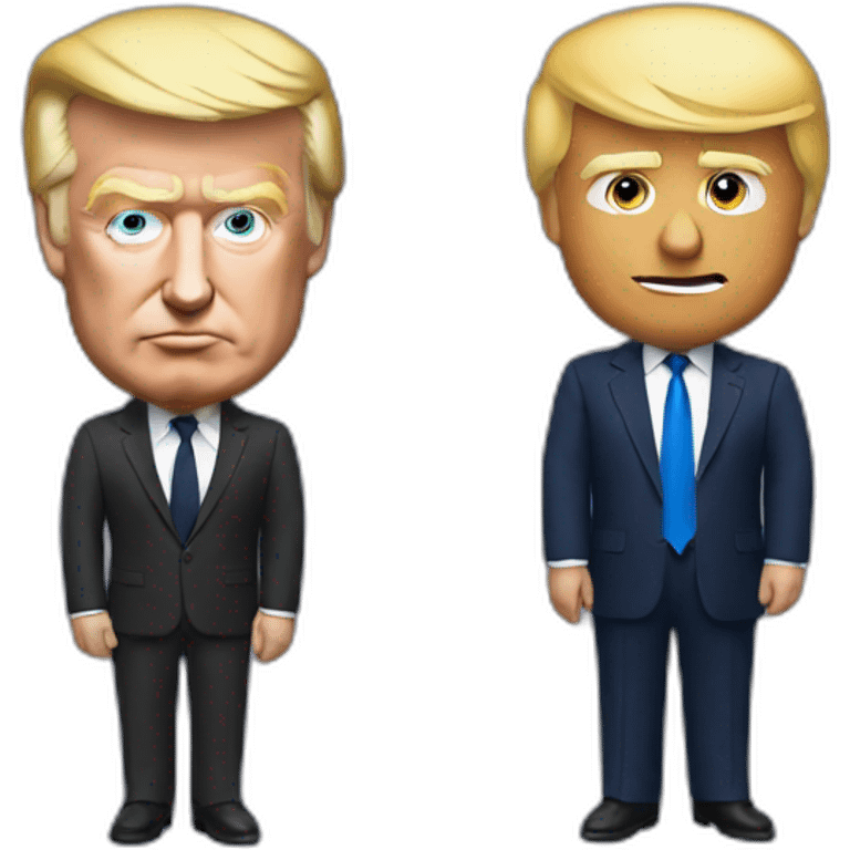 trump et Macron emoji