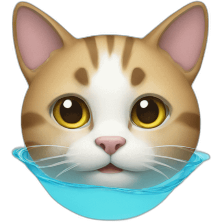 Cat pool emoji