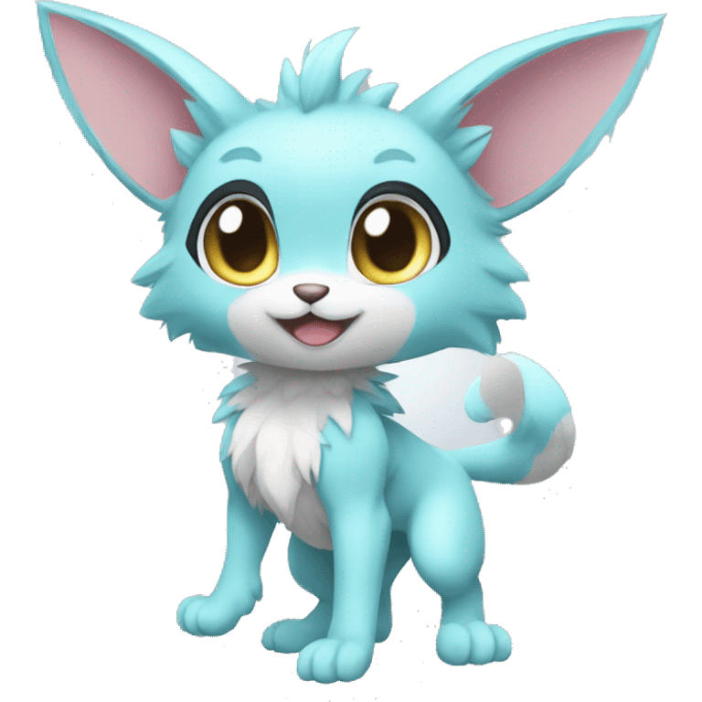 Anthro-Pastel-Fur-Sona-Chibi-Shiny-Fakémon full body emoji