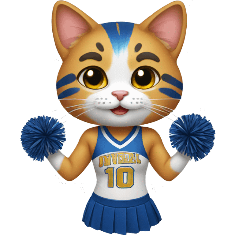 Cheerleader cat emoji